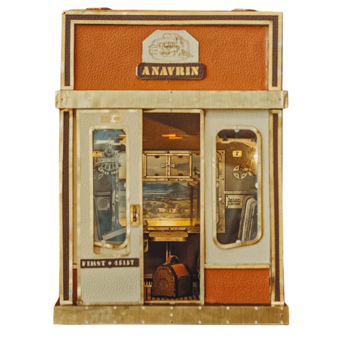 1940s Train Cabin Book Nook Kit (Motion Scene)