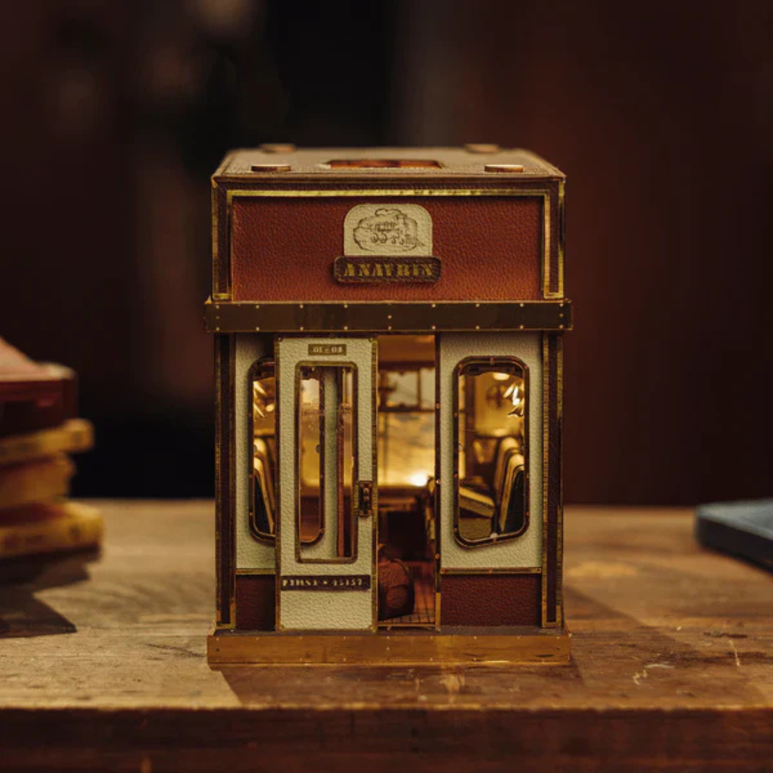 1940s Train Cabin Book Nook Kit (Motion Scene)